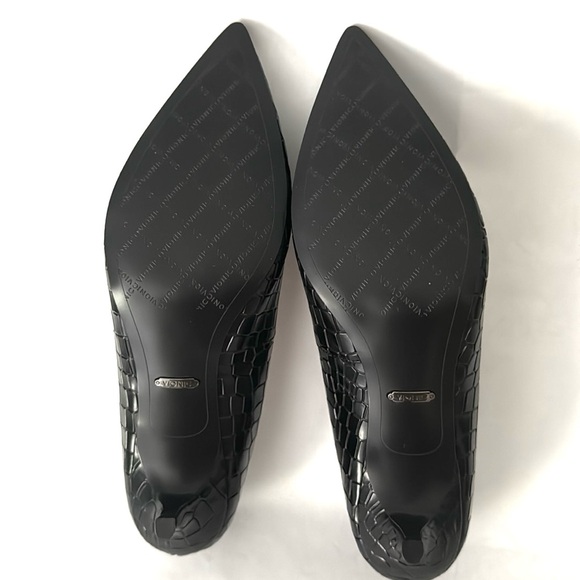 Vionic Kit Josie Croc Black Croc-Embossed Leather Women's Pumps 10 NWOB - Picture 10 of 12